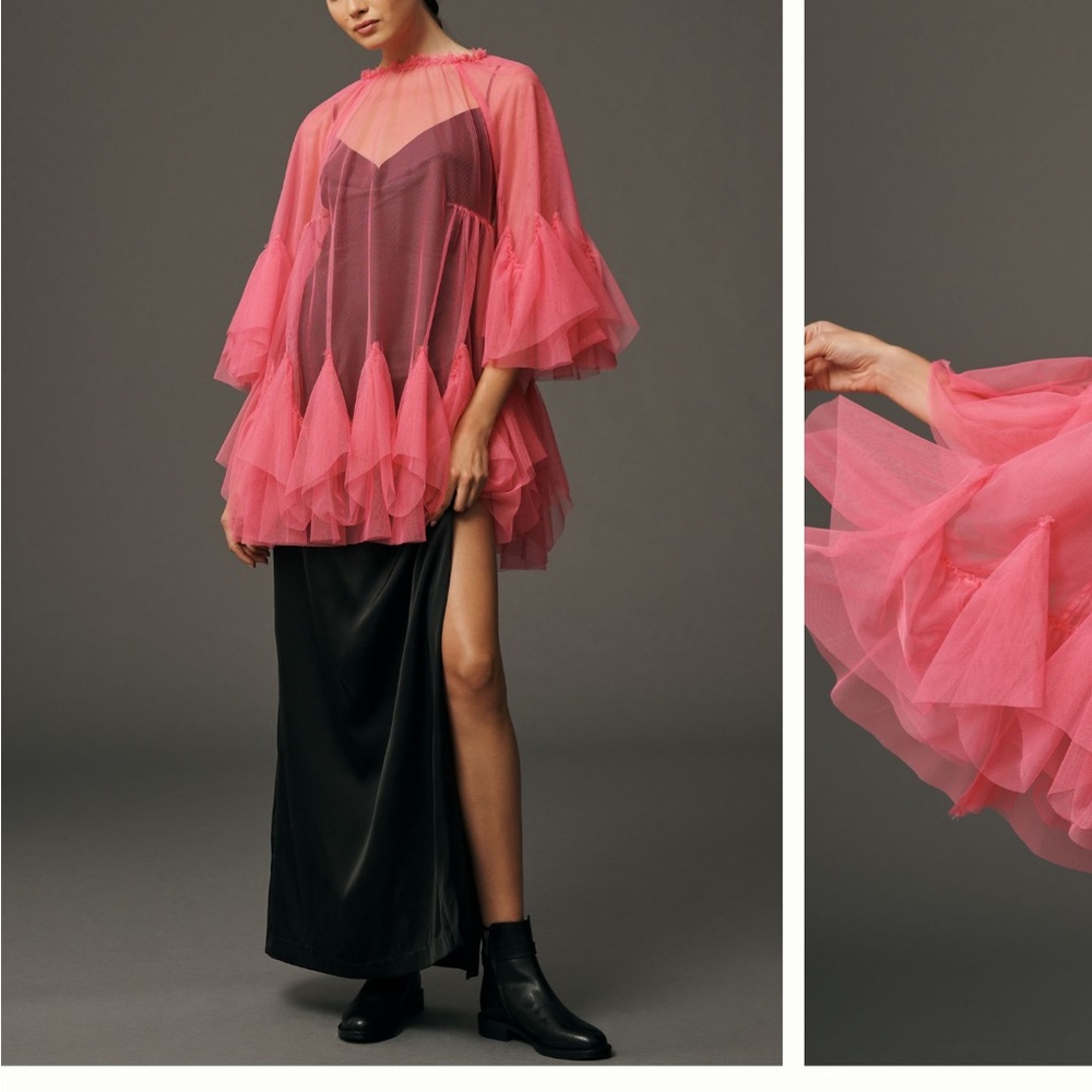 Anthropologie mini tulle layer